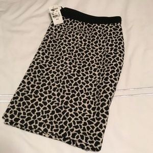 Express Leopard Print Skirt NWT